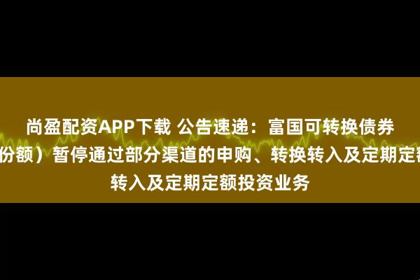 尚盈配资APP下载 公告速递：富国可转换债券基金（C类份额）暂停通过部分渠道的申购、转换转入及定期定额投资业务